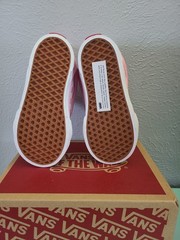 VANS Knu Skool Elastic Lace Checkerboard Prism Pink TD 8.0 VN000D0K2W0