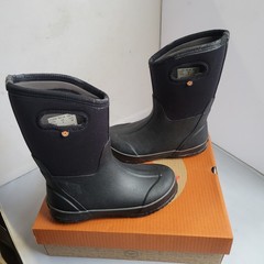 Bogs Kids Neoclassic Solid Waterproof Insulated Boots Youth Size 5 Black Durable