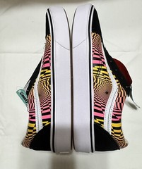 Vans Jr Unisex 5.5 Gradient Checking Comfycush Old School Multicolor Shoe Skater