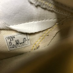 Vans Off The Wall Yellow/White Checker Pattern Youth Size: 4 Slide In Shoe
