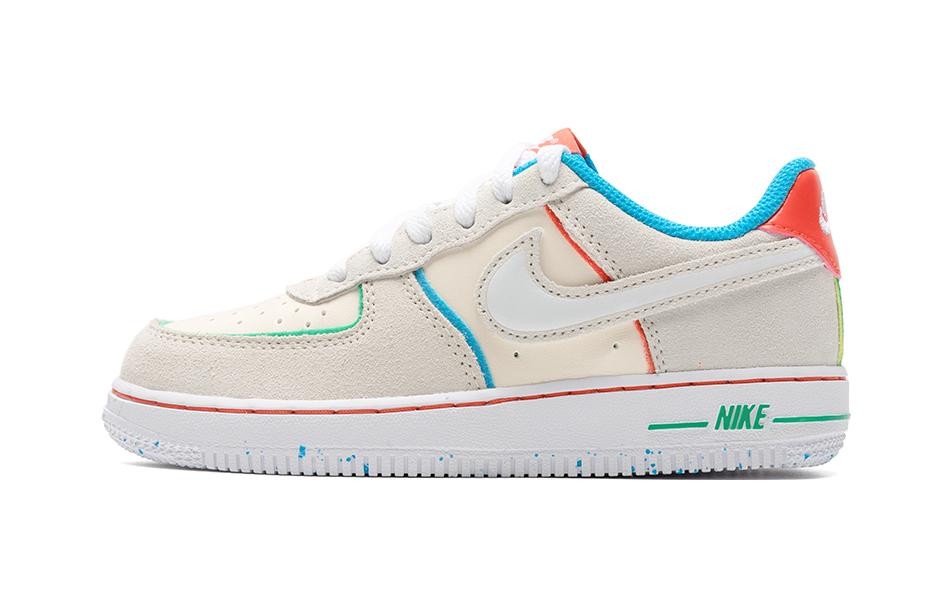 Nike Air Force 1 Low „Holiday Cookies“ PS Kids FQ8351-110 New Authentic