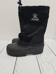 Kamik Rocket Waterproof Insulated Winter Snow Boots Sz 4 Black Lightweight