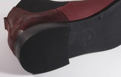 Marc Joseph Unisex Kids Webster Bootie MJ 17009 Red Wine Nubuck Leather 5.5 New