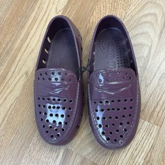 Floafers Prodigy Driver Burgundy Patent Loafers Shoes Big Kids Size 2 NEW