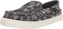 Sperry SALTIE Washable Moccasin, Grey CAMO, 4 US Unisex Big Kid