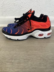 Nike Air Max Plus TN Flame Blue Orange Black Unisex Kids Sneakers 5.5Y