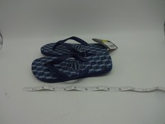 Havaianas Blue Black Gray Cubes Flip Flops Unisex Kids Youth Size 1/2 M (LR)