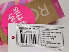 (Mismatched Color): Roxy Kids Striped Flip Flop Sandals Youth Size 1 Sample