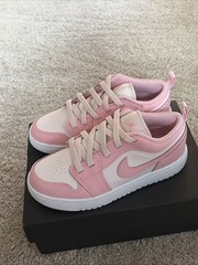 Nike Air Jordan 1 Low ALT Medium Soft Pink White DR9748-614 Preschool New