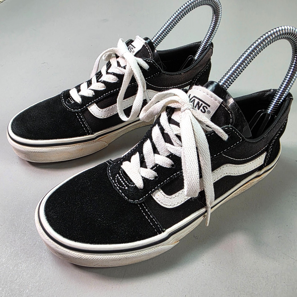 Vans Old Skool Black/White Shoes Size Kids 4.0 Style Skateboard BMX Comfort
