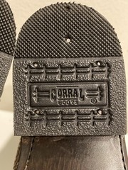 CORRAL Leather Square Toe Winged Cross Boots Cowboy/Cowgirl Size 11 1/2 NWOB
