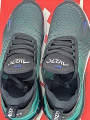 Nike Air Max 270 Black Evergreen Aura White Kids Size 5Y / Womens 6.5 943345-042