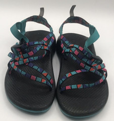 Chaco Kids ZX1 Ecotread Teal Multicolor Performance Sandals Size 6 J180264 Gift