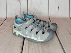Sperry Top-sider Wet Tech Fish Leather Sport Sandals Big Kids Size 1W Gray Blue