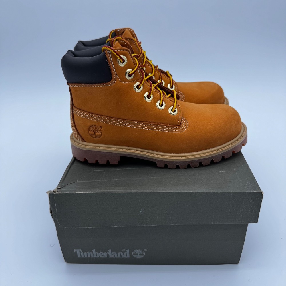 Timberland 6-Inch Premium „Wheat Nubuck“ Preschool Kids‘ Boot