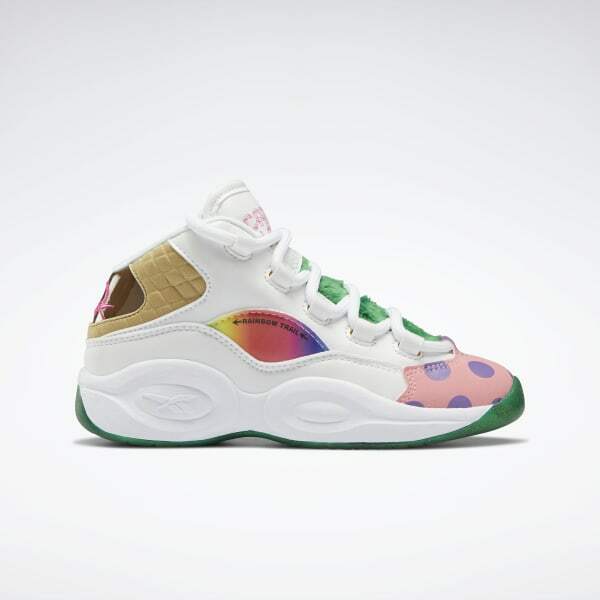 Reebok Junior’s Iverson Question Mid X CandyLand Basketball GZ0081 White/Green