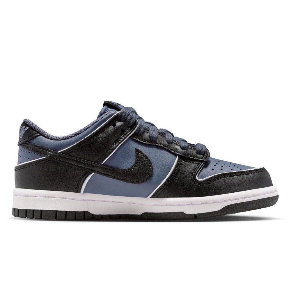 Big Kid’s Nike Dunk Low SE Light Carbon/Black-White-White (HV4768 001)