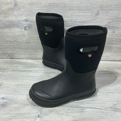 Bogs Kids Classic Seamless Waterproof Insulated Black Rain Snow Boot Size 5