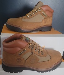 NEW TIMBERLAND® FIELD BOOT WATERPRROF LEATHER/FABRIC MID BOOT JUNIOR’S US 6