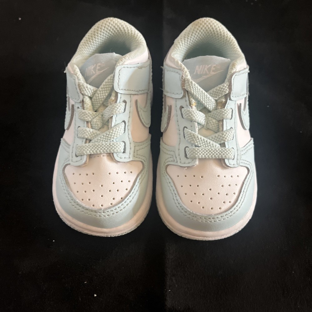 Nike Dunk Low TDE size 8c FB9107 105 Blue Glacier/White