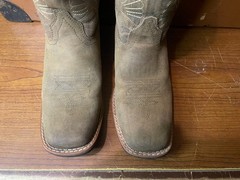 Masterson Boot Co Youth Size 4.5 Light Brown Suede Leather Western Cowboy Boots
