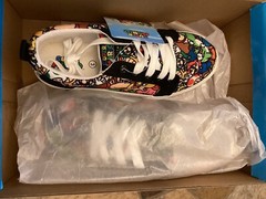 Nintendo Ground Up Super Mario Shoes Game Over Kids Size 3 Low Crew