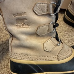 SOREL Caribou Waterproof Lace-up Winter Snow Boots Youth/Big Kid Sz 1