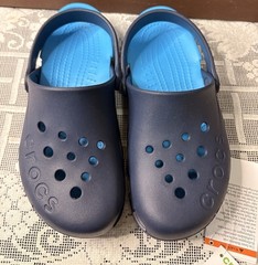 Crocs Electro Clog Blue Slide Shoe Youth Big Kid Size 3 New With Tags