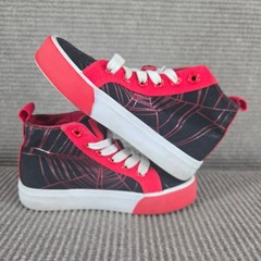 Ground Up Kids Size 12 Black Red Miles Morales Spider-Man High Top Sneakers