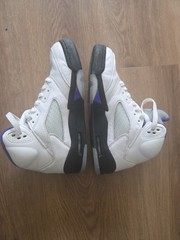 Jordan 5 Retro Dark Concord Grape Purple Youth Sz 5Y Women 6.5