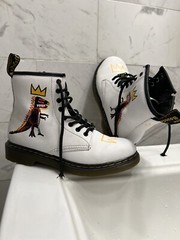 Dr. Martens kids unisex Jean-Michel Basquiat Dinosaur Boots 1460 AirWair USA 3