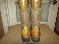 CORRAL E1476 Distressed Leather Square Toe Brown Cowboy Boots Youth size 13