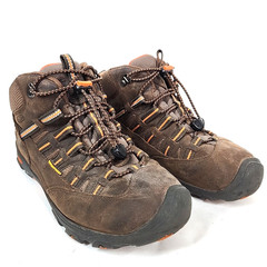 Keen Targhee Waterproof Mid Hiking Boots Youth 6 Brown Bungee Lace Cushioned