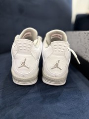 Jordan Air Jordan 4 Retro GS White Fire Red Tech Grey Leather 6Y DJ4699-100