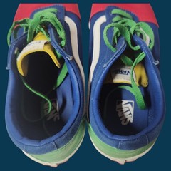 VANS OFF THE WALL Classic 500714 Blue Green Red White MEN’S 7 / WOMEN’S 8.5 box