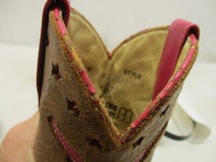 ANDERSON BEAN BOOTS Brown Square Toe Boots Youth Kids size 10 Style 7011