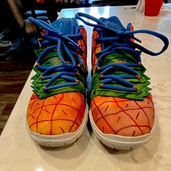 Nike Kyrie 5 SpongeBob Pineapple Under The Sea Kids Basketball Shoes US 4