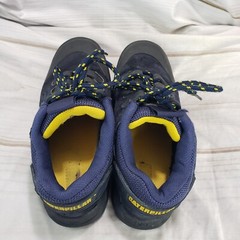 Cat Caterpillar Industrial Work Shoes Blue Leather Youth 6.5 Womens 8