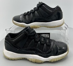 Nike Air Jordan 11 Retro 72-10 Black Basketball Shoes 528896-001 Youth Size 5.5Y