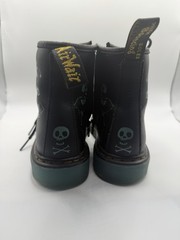 Dr Martens 1460 J Size 3 Skelly Print Hydro Skull Boots Glows In The Dark Black