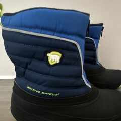Arctic Shield Blue Black Unisex Kids Snow Boots Zip Synthetic Insulated 6