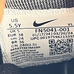 Nike Air Zoom Pegasus 41 Black White Road Running Shoes Youth Size 5.5 Women’s 7