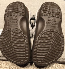 New crocs MAMMOTH Warm Clogs Shoes Chocolate/oat Kid’s C10-C11-winter Lining
