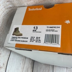 Timberland 6-Inch Premium Varsity Pack Youth 13M Boots Light Brown Nubuck