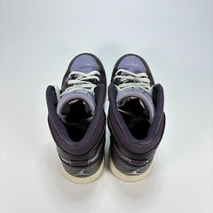 Air Jordan 1 Mid SE Purple Black Casual Sneakers Shoes 555112-508 Youth Size 6Y