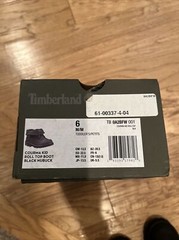 Timberland Courma kid Roll Top Boot – Black – Kids Size 6