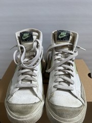 Nike Blazer Mid 77 GS Youth Size 7Y White Black Mint Green Sneakers