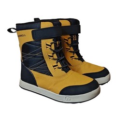 Merrell Snow Quest Lite 3.0 Kids Size 1 Yellow Black Waterproof Winter Boots