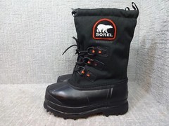Sorel Youth Size 4Y US Black Waterproof Outdoor Winter Snow Boots