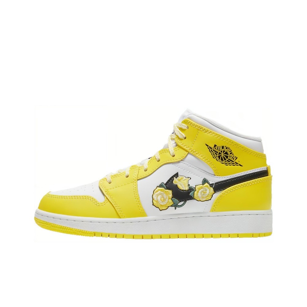 Jordan 1 Mid Dynamic Yellow Floral GS AV5174-700